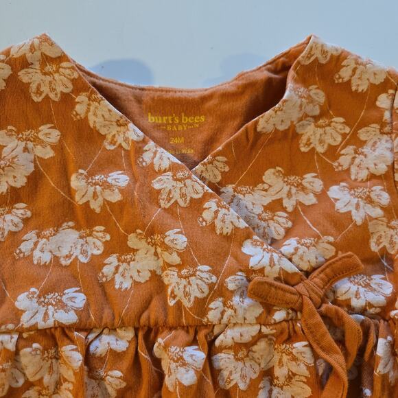 Burt Bee's Floral Spring/Fall Dress 24m - Picture 3 of 5